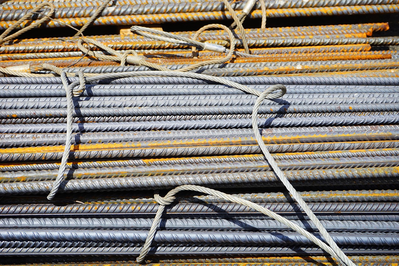 construction site steel structure